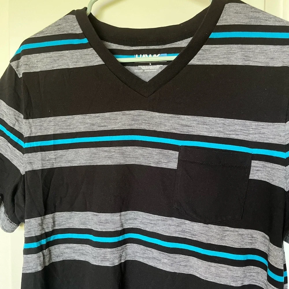Men’s Tony Hawk Blue Striped Shirt - Picture 3 of 6